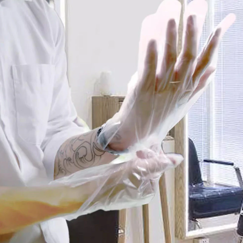 🍽️🥢 200 Stuks Voedselveilige & Biologisch Afbreekbare Handschoenen – Super Rekbaar & Hygienisch voor Professioneel Gebruik! - Image 5