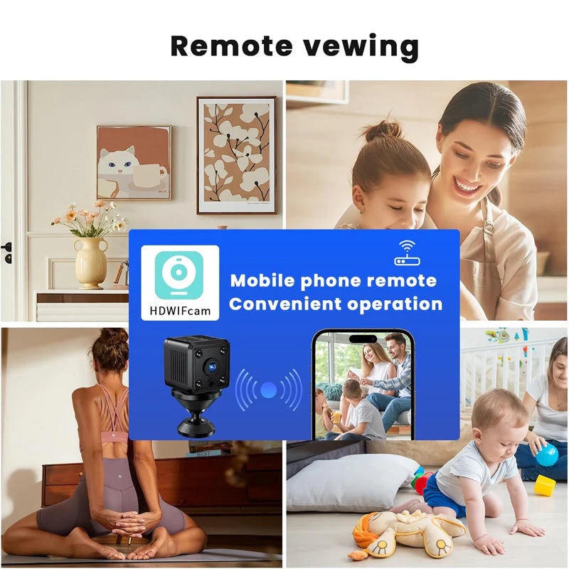 🎉Nieuwjaars Cadeau 50% KORTING!🚨1080P HD Mini Bewakingscamera (Magnetische Montage + Nachtzicht) – Bewegingsdetectie & Wireless: 24/7 Bewakingsveiligheid Zonder Boren! - Image 7