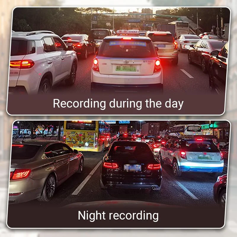 🎉Nieuwjaars Cadeau 50% KORTING!✨4K Spiegel Dashcam (Voor+Achter):Touchscreen + GPS & Spraakbesturing – 24/7 Veiligheid Op De Weg! - Image 7