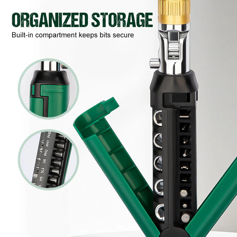 🔧 14-in-1 Verstelbare Ratelschroevendraaier - Alles-In-één Reparatie Tool! - Image 5