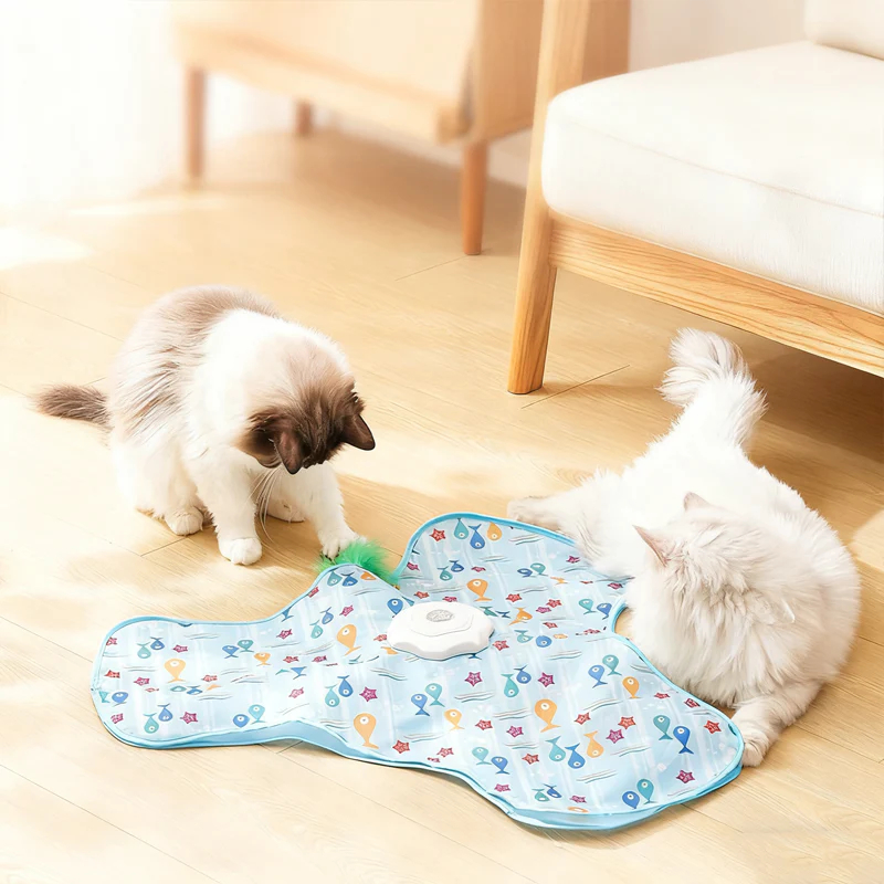 🎄Kerstdeal ALTIJD 50% KORTING!😼 2-in-1 Verstop-Verspeel Kattenspeeltje: Verstopte Veren + 3 Snelheden – Stop Verveling (en Kussen-Onderbrekingen) Onmiddellijk! 🎮