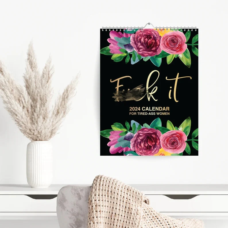 📅😂 2024 Vrouwen Humor Kalender – Grappige Quotes, Handgemaakt & Perfect voor Scheldvrouwen (Leuk Cadeau!) - Image 5