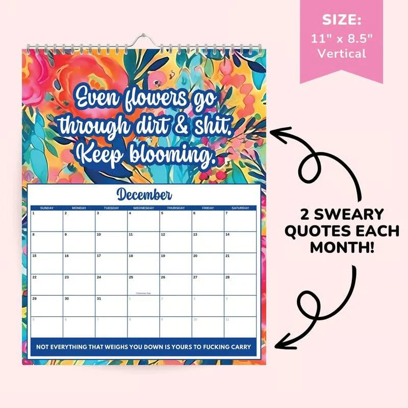 🖤Black Friday topper!✨ 2026 Scheldwoordenkalender voor Geestelijke Gezondheid – One Day At A Fucking Time, Humoristisch & Resoneerend (Perfect voor Vrouwen die met Angst, Depressie Struggle en van Humor Houden!) - Image 10