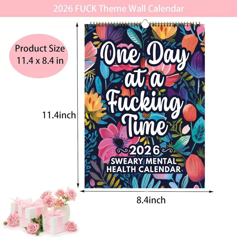 🖤Black Friday topper!✨ 2026 Scheldwoordenkalender voor Geestelijke Gezondheid – One Day At A Fucking Time, Humoristisch & Resoneerend (Perfect voor Vrouwen die met Angst, Depressie Struggle en van Humor Houden!) - Image 3