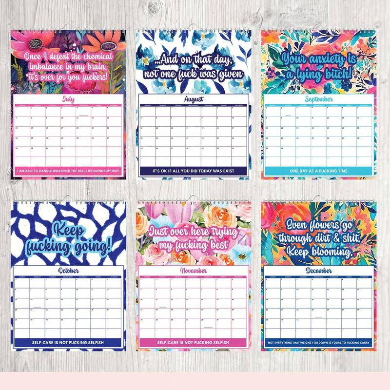 🖤Black Friday topper!✨ 2026 Scheldwoordenkalender voor Geestelijke Gezondheid – One Day At A Fucking Time, Humoristisch & Resoneerend (Perfect voor Vrouwen die met Angst, Depressie Struggle en van Humor Houden!) - Image 5