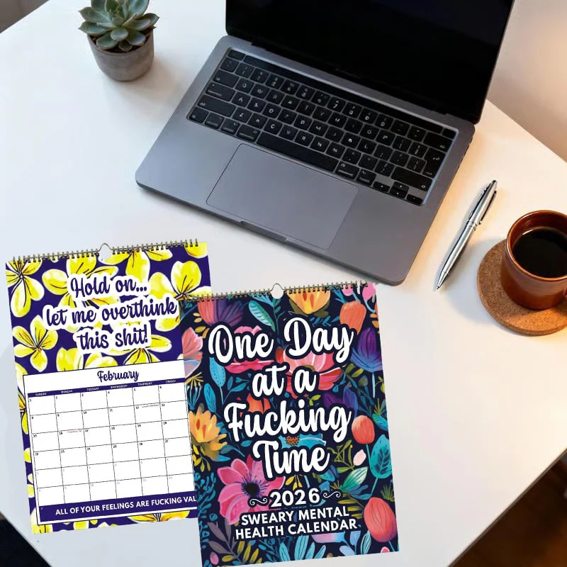 🖤Black Friday topper!✨ 2026 Scheldwoordenkalender voor Geestelijke Gezondheid – One Day At A Fucking Time, Humoristisch & Resoneerend (Perfect voor Vrouwen die met Angst, Depressie Struggle en van Humor Houden!) - Image 7