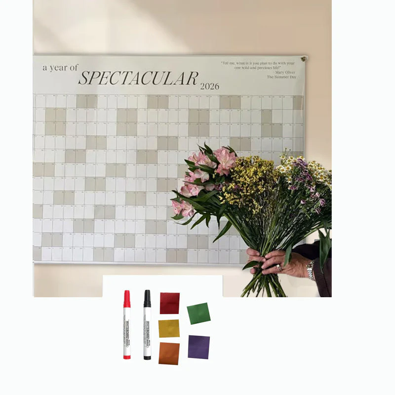 🎉Nieuwjaars Cadeau 50% KORTING!🗓️2026 Grote Wandkalender (Droog Uitwisbaar) – Heel Jaar Overzicht + Elegant Minimalistisch: Perfect Voor Planning! - Image 10