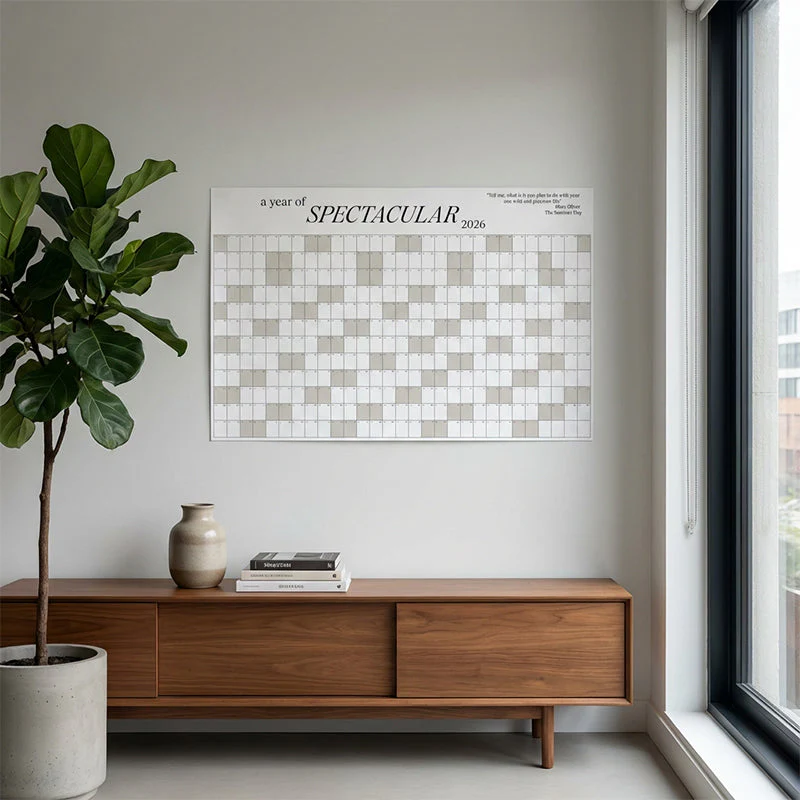 🎉Nieuwjaars Cadeau 50% KORTING!🗓️2026 Grote Wandkalender (Droog Uitwisbaar) – Heel Jaar Overzicht + Elegant Minimalistisch: Perfect Voor Planning! - Image 3