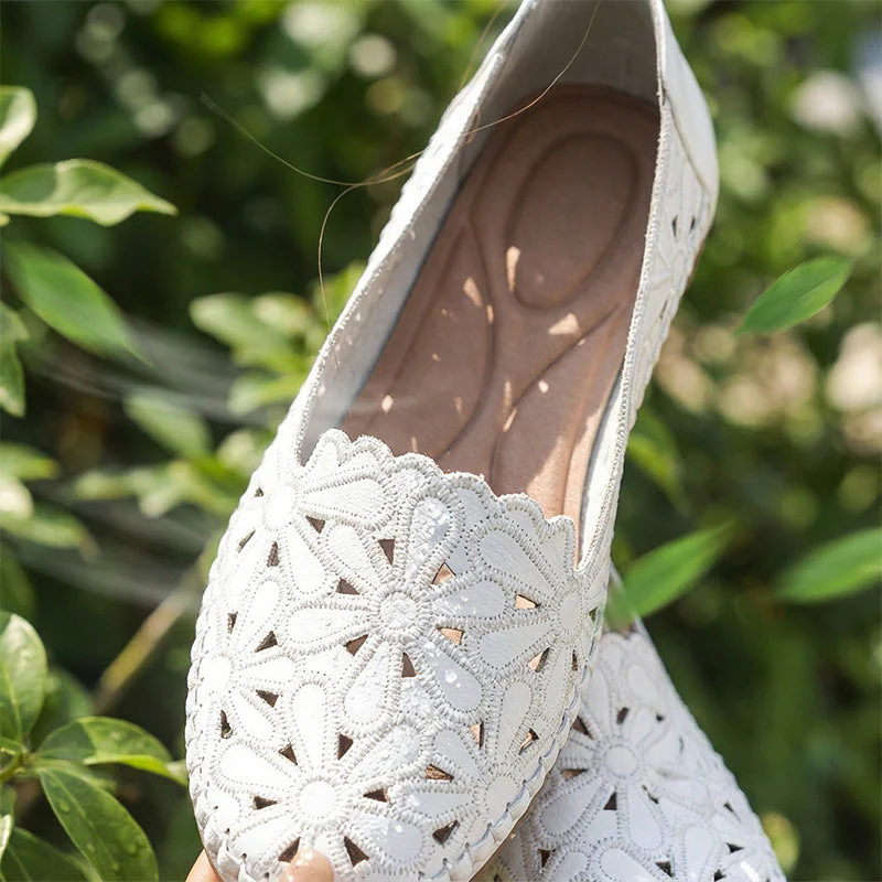 🎉Nieuwjaars Cadeau 50% KORTING!✨ Orthopedische Damesloafers Met Open Leerwerk – Comfort & Stijl Voor Pijnvrije Voeten! - Image 4