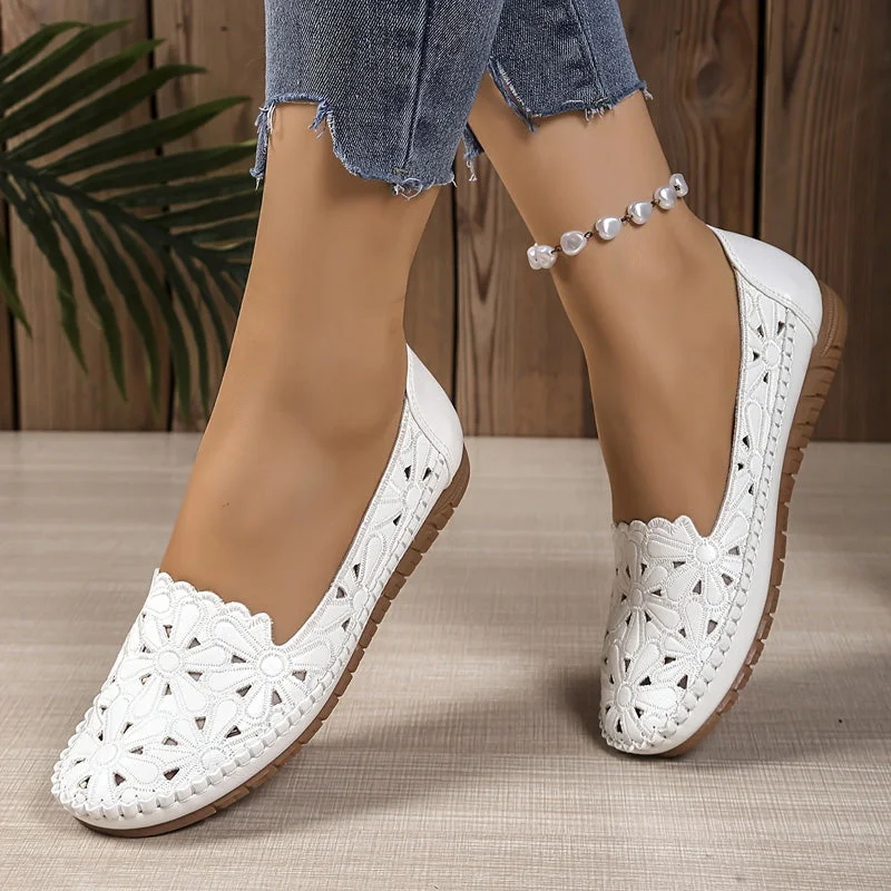 🎉Nieuwjaars Cadeau 50% KORTING!✨ Orthopedische Damesloafers Met Open Leerwerk – Comfort & Stijl Voor Pijnvrije Voeten! - Image 6