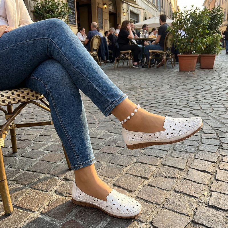 🎉Nieuwjaars Cadeau 50% KORTING!✨ Orthopedische Damesloafers Met Open Leerwerk – Comfort & Stijl Voor Pijnvrije Voeten! - Image 8