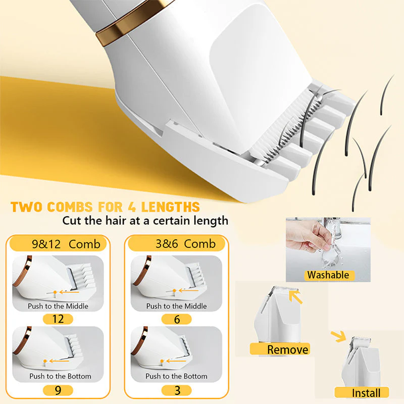 🎉Nieuwjaars Cadeau 50% KORTING!⚡3-in-1 Draadloze Lichaamstrimmer Voor Mannen - Keramische Mesjes (Veilig Voor Gevoelige Huid): Perfect Voor Dagelijks Grooming! - Image 3