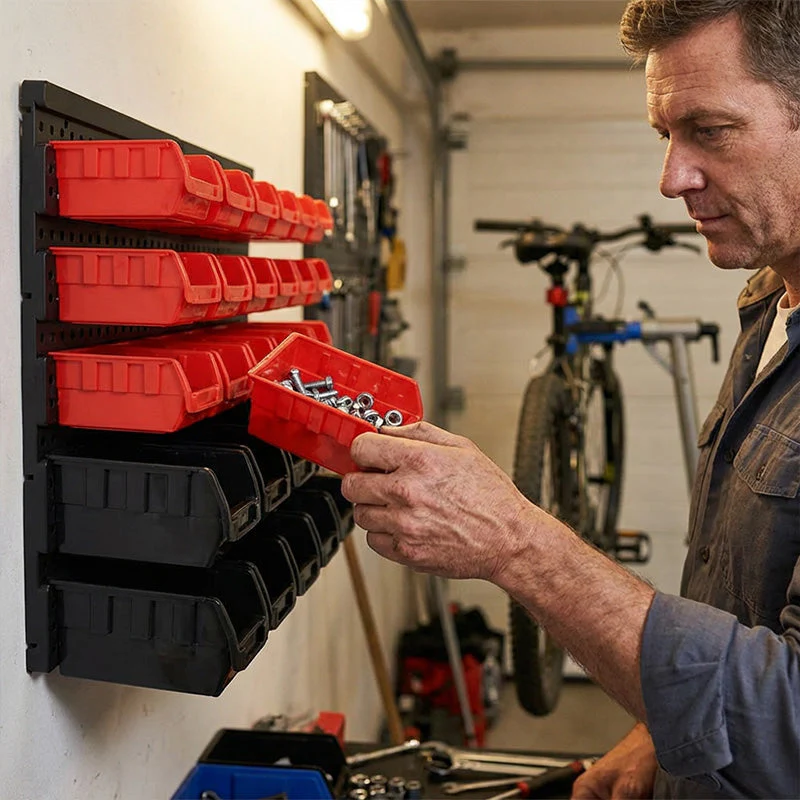🌞Fris De Lente In Met 50% Korting!🧰30-Vakken Wandgemonteerde Opbergorganizer – Flexibel & Duurzaam voor een Nette Werkplaats - Image 3