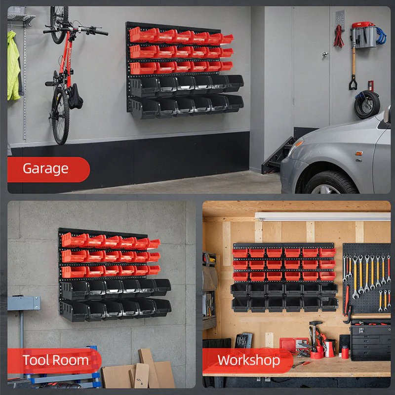 🌞Fris De Lente In Met 50% Korting!🧰30-Vakken Wandgemonteerde Opbergorganizer – Flexibel & Duurzaam voor een Nette Werkplaats - Image 5