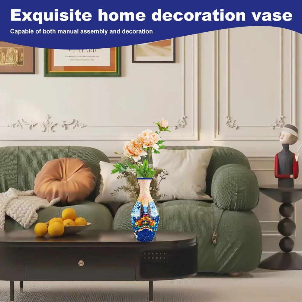 🎄Kerstmis Promotie-30% UIT🎄 3D kunst puzzel vaas - Image 11