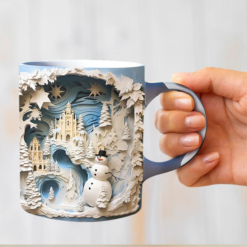 🎅 Exclusief Sinterklaasvoordeel!50% KORTING✨ Creatief 3D Boekenplank Mok (Keramiek) – Magnetronveilig, Vaatwasserbestendig & Decoratief (Perfect voor Boekenliefhebbers & Creatieve Decor!) - Image 8