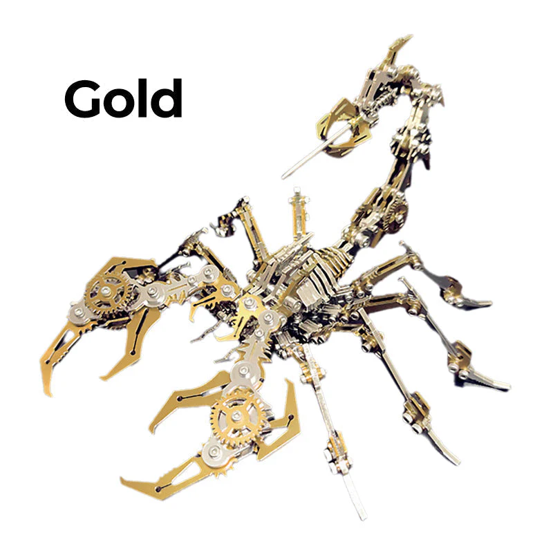 🎄Kerstdeal ALTIJD 50% KORTING!✨ 3D Schorpioen Metaal Puzzel Kit – Mechanisch Assemblagemodel (Zonder Lijm/Batterij) voor Volwassenen & Tieners! - Image 10
