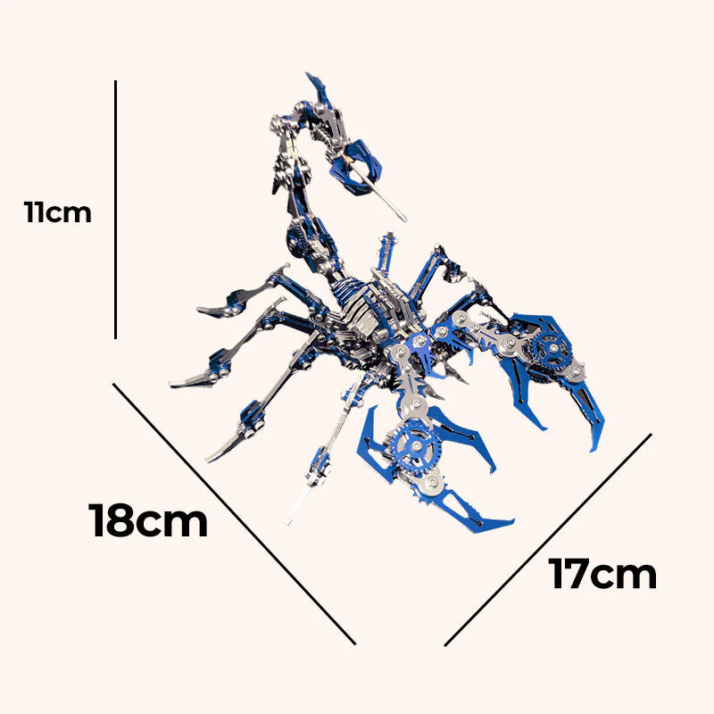 🎄Kerstdeal ALTIJD 50% KORTING!✨ 3D Schorpioen Metaal Puzzel Kit – Mechanisch Assemblagemodel (Zonder Lijm/Batterij) voor Volwassenen & Tieners! - Image 8