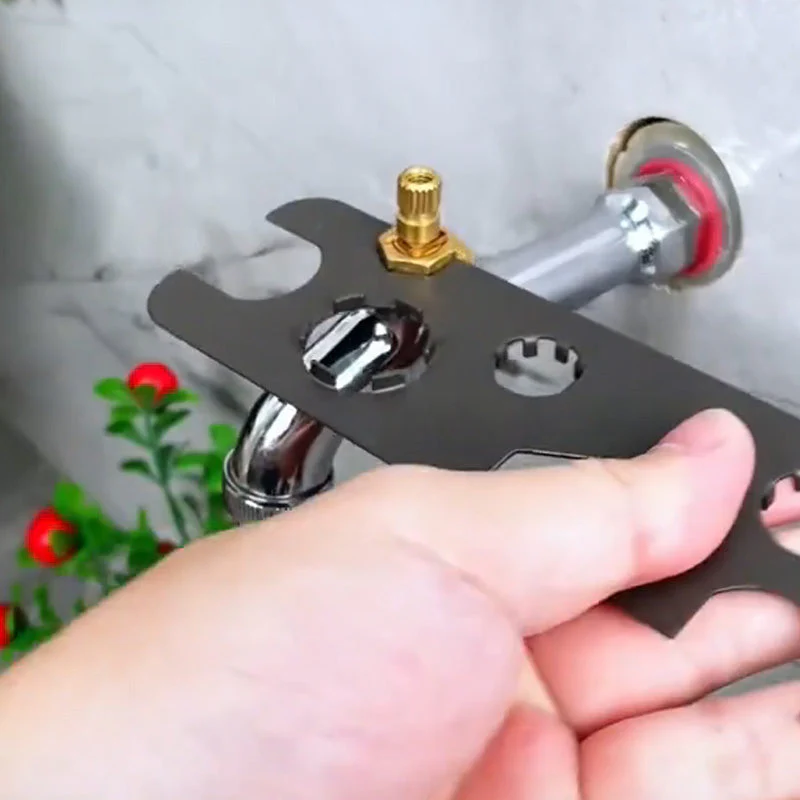 🔧🚰 9-in-1 Multifunctionele Kraanbeluchter Sleutel – RVS Materiaal, Universele Compatibiliteit & Tijdbesparend (Kraan Reparatie Must-Have!) - Image 7