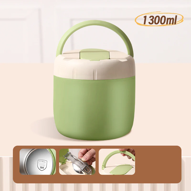 🎉Nieuwjaars Cadeau 50% KORTING!🍱1,5L Vacuümgeïsoleerde Lunchbox (Roestvrij Staal): 12 Uur Warmhouden + Lekvrij & Laagjesontwerp – Perfect Voor Onderweg! - Image 10