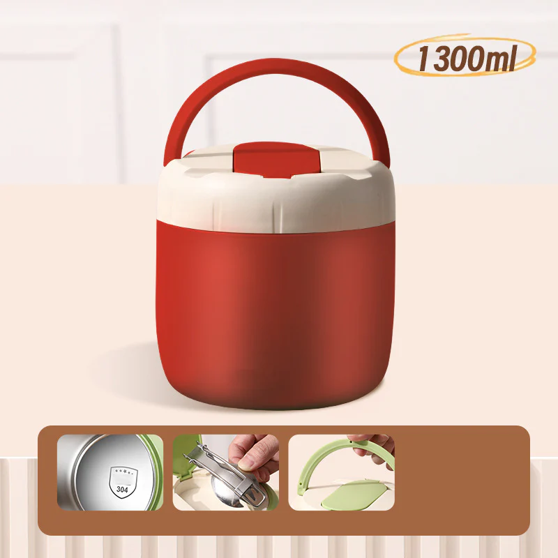 🎉Nieuwjaars Cadeau 50% KORTING!🍱1,5L Vacuümgeïsoleerde Lunchbox (Roestvrij Staal): 12 Uur Warmhouden + Lekvrij & Laagjesontwerp – Perfect Voor Onderweg! - Image 11