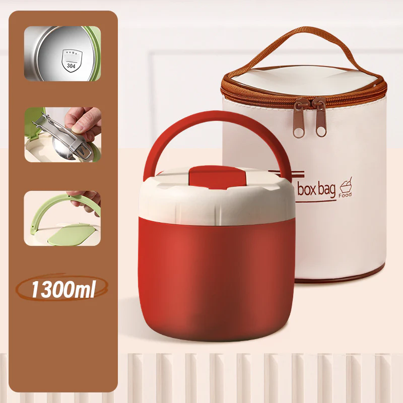 🎉Nieuwjaars Cadeau 50% KORTING!🍱1,5L Vacuümgeïsoleerde Lunchbox (Roestvrij Staal): 12 Uur Warmhouden + Lekvrij & Laagjesontwerp – Perfect Voor Onderweg! - Image 13