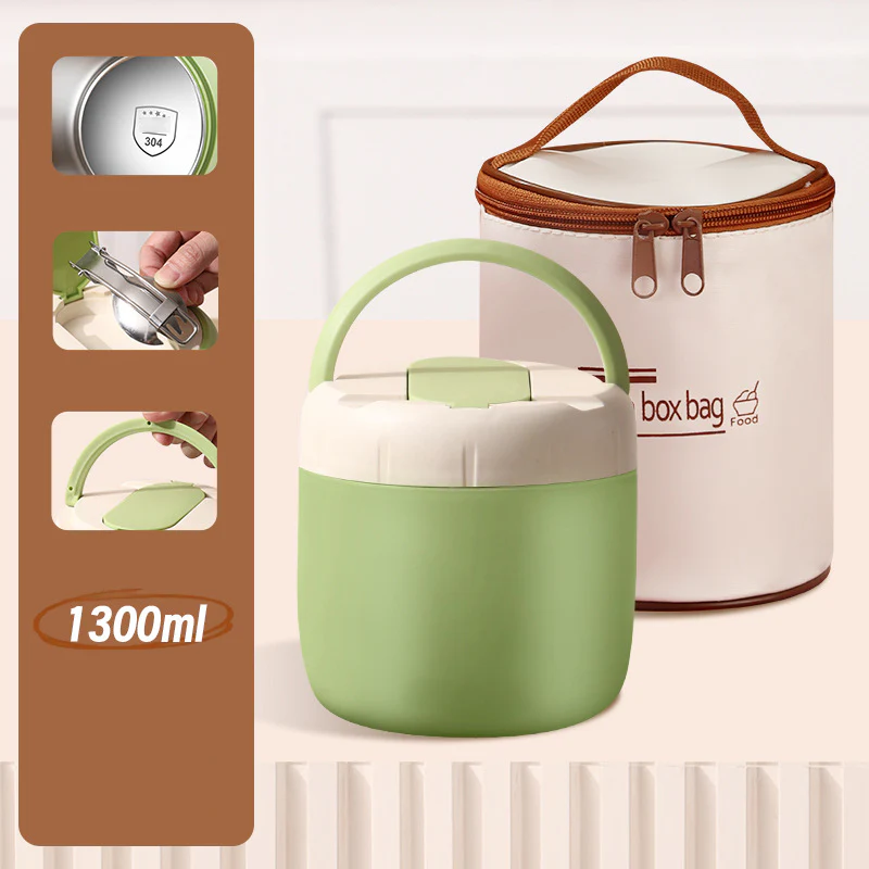 🎉Nieuwjaars Cadeau 50% KORTING!🍱1,5L Vacuümgeïsoleerde Lunchbox (Roestvrij Staal): 12 Uur Warmhouden + Lekvrij & Laagjesontwerp – Perfect Voor Onderweg! - Image 15