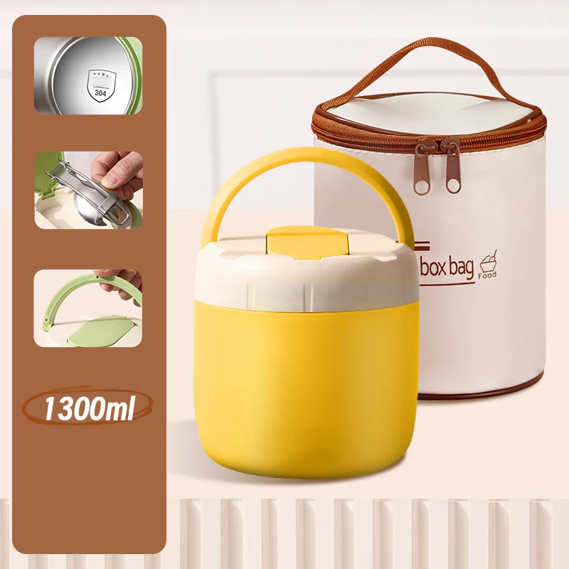 🎉Nieuwjaars Cadeau 50% KORTING!🍱1,5L Vacuümgeïsoleerde Lunchbox (Roestvrij Staal): 12 Uur Warmhouden + Lekvrij & Laagjesontwerp – Perfect Voor Onderweg! - Image 16