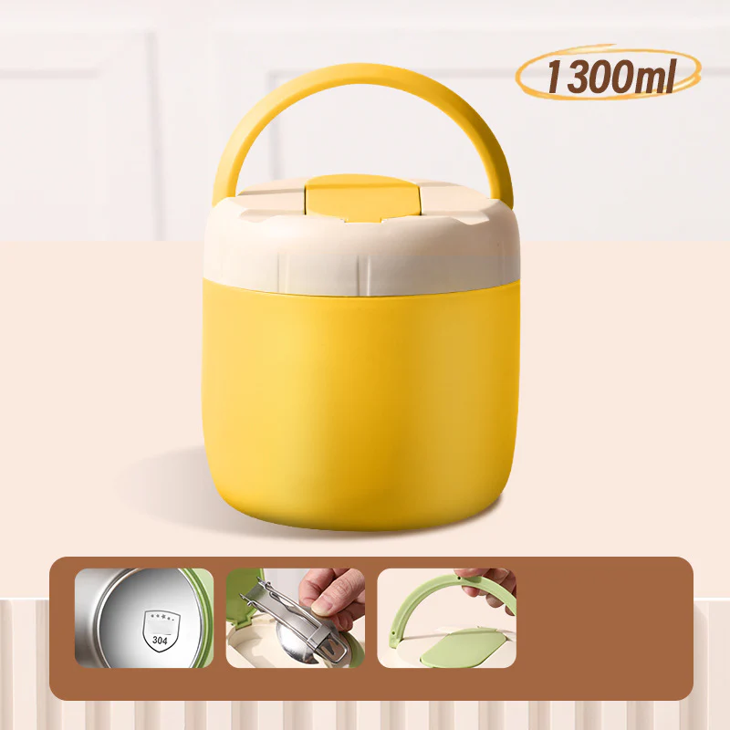 🎉Nieuwjaars Cadeau 50% KORTING!🍱1,5L Vacuümgeïsoleerde Lunchbox (Roestvrij Staal): 12 Uur Warmhouden + Lekvrij & Laagjesontwerp – Perfect Voor Onderweg! - Image 9