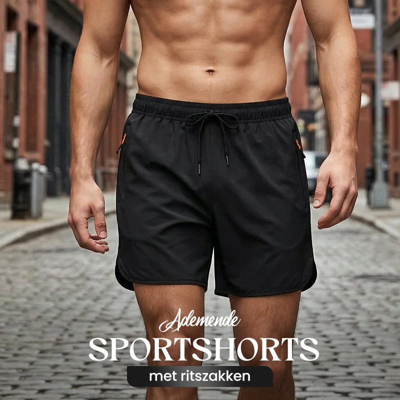 🌞Fris De Lente In Met 50% Korting!✨Ultieme heren sportshorts – Ademend, snel-drogend & met ritszakken, verstelbare tailleband
