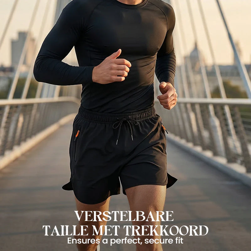 🌞Fris De Lente In Met 50% Korting!✨Ultieme heren sportshorts – Ademend, snel-drogend & met ritszakken, verstelbare tailleband - Image 3