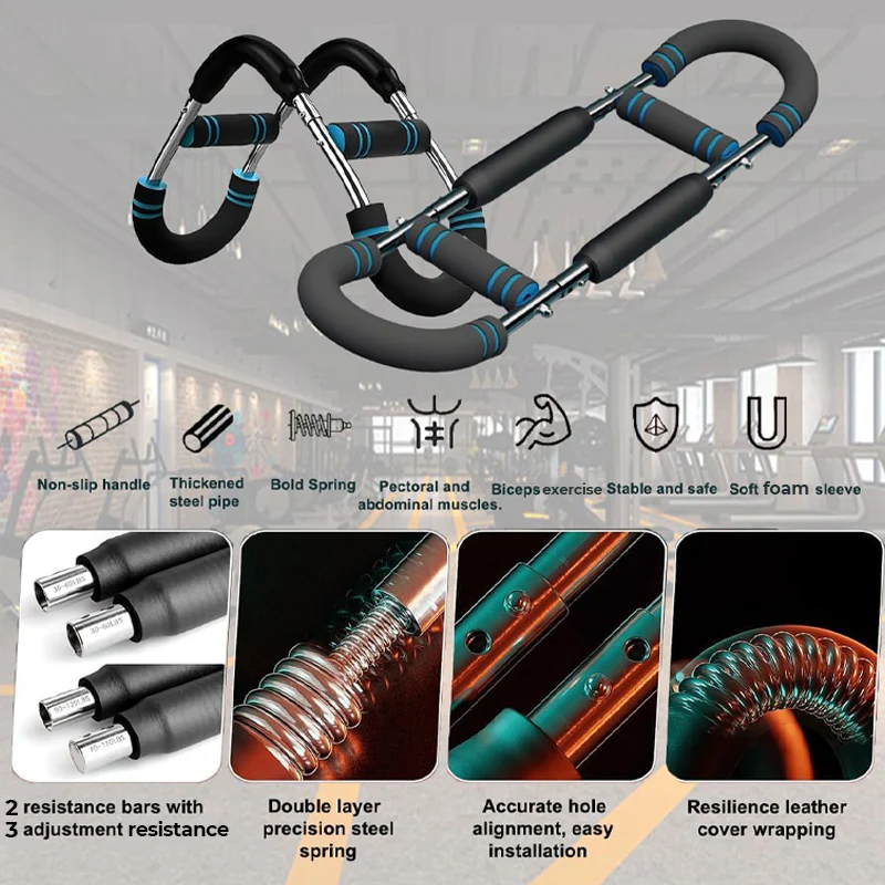 🎉Nieuwjaars Cadeau 50% KORTING!💪U-vormige Verstelbare Veerarmtrainer (3-in-1 Weerstand + Reizenproof) – Train Armen/Schouders/Rug in Één Beweging! - Image 3