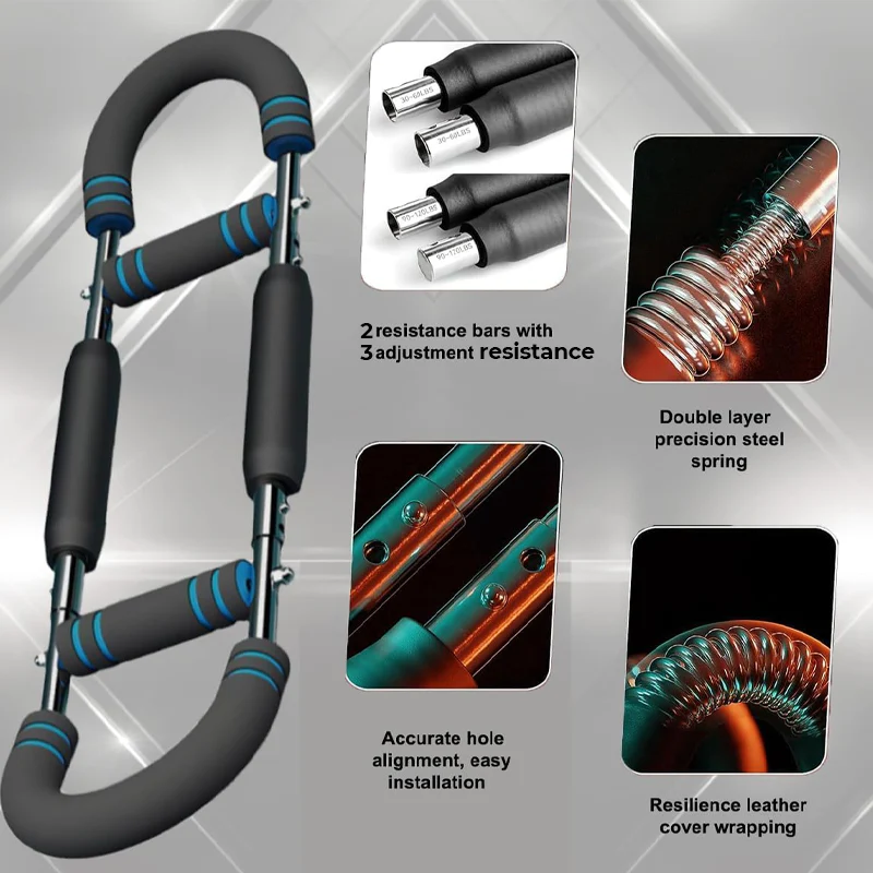 🎉Nieuwjaars Cadeau 50% KORTING!💪U-vormige Verstelbare Veerarmtrainer (3-in-1 Weerstand + Reizenproof) – Train Armen/Schouders/Rug in Één Beweging! - Image 4
