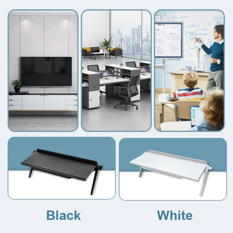 🖤Black Friday topper!📺🛠️ Verstelbare TV-Bovenplank Zonder Boren – Sturdy, Multifunctioneel & Universeel Pasvorm (Snel Organiseren Thuis!) - Image 8