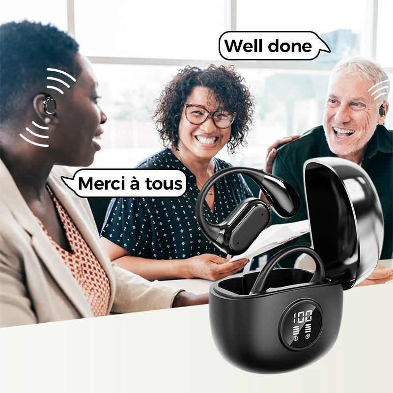 AI-vertaaloordopjes met Bluetooth 5.4 (Compatibel met iOS & Android)