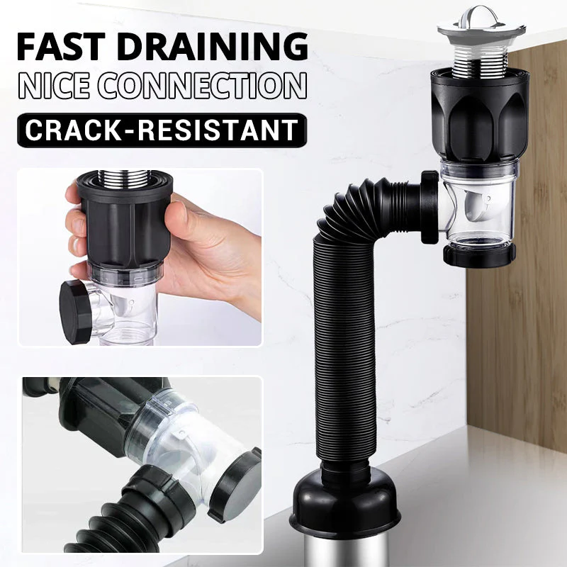 💘Valentijnsaanbieding: 50% Korting!🚰Uitschuifbare Geurwerende Afvoerbuis – Anti-Verstopt, Anti-Geur & Eenvoudig te Installeren! - Image 5