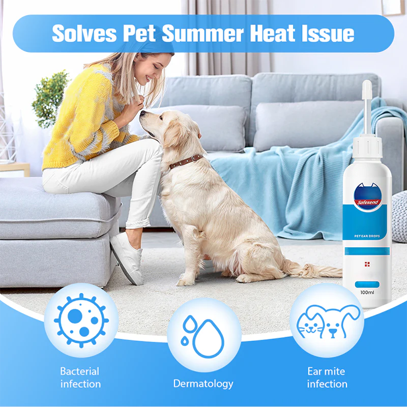 🎄Kerstdeal ALTIJD 50% KORTING!🐾 Anti-Mijt & Antibacteriële Oordruppels voor Huisdieren: Mild Plantenformule + Soft-Tip Applicator – Geschikt voor Katten & Honden!
