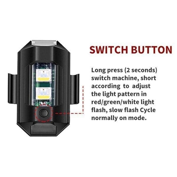 🎅 Exclusief Sinterklaasvoordeel!50% KORTING✨ LED Stroboscooplicht voor Motorfietsen (7 Kleuren) – Veiligheid Waarschuwing & Multi-Scenario – USB Oplaadbaar & Compact! - Image 5