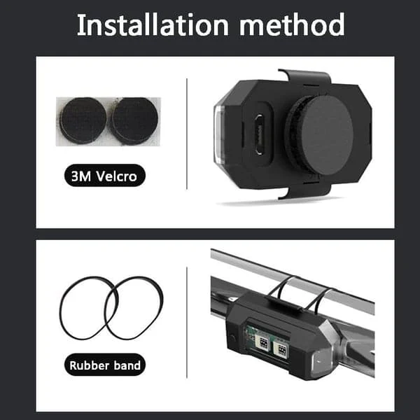 🎅 Exclusief Sinterklaasvoordeel!50% KORTING✨ LED Stroboscooplicht voor Motorfietsen (7 Kleuren) – Veiligheid Waarschuwing & Multi-Scenario – USB Oplaadbaar & Compact! - Image 9