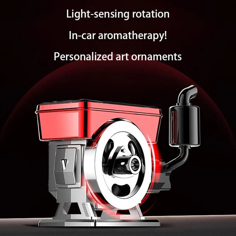 🖤Black Friday topper!50% korting ✨ Zonne-energie Auto Draaiende Aromatherapie Diffuser – Metaal Behuizing, Duurzame Geur & Creatief Cadeau! - Image 7