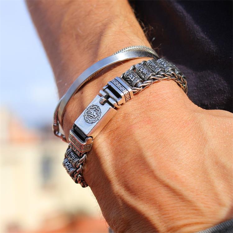 💎 60% KORTING! 💎 Tibetaans gebedswielarmband – 925 sterling zilver, gelukshanger & Valentijnsdagcadeau - Image 3