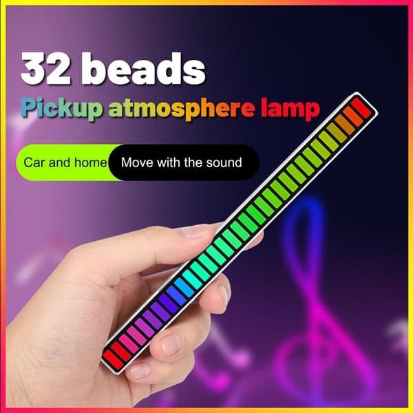 🎵🎮🚗 Draadloze Sound Activated RGB Light Bar – Bluetooth Bediening, 32-Bit Processor & Meerdere Scenario's (Gaming & Muziek Sfeer Must-Have!) - Image 2