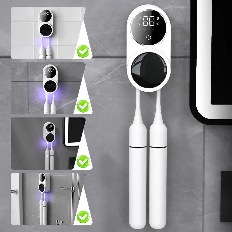 🎉Nieuwjaars Cadeau 50% KORTING!🪥Automatische Tandenborstel Sterilisator (UV + Droging): Intelligente Detectie & Dubbele Compartimenten – Hygiënisch & Ruimtebesparend! - Image 6