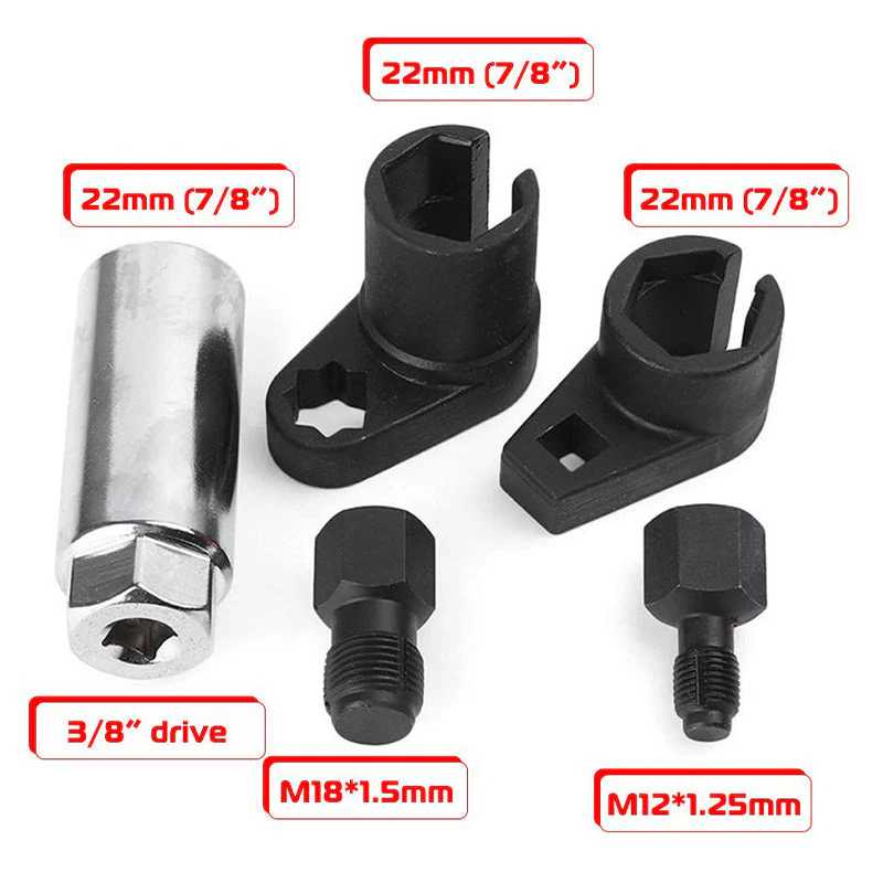 🎉Nieuwjaars Cadeau 50% KORTING!🔧5-delige Auto O2-Sensor Gereedschapsset (Offsetdopsleutel + Draadreiniger) – CR-V Staal & Compacte Koffer: Efficiënt Onderhoud Emissiecontroles! - Image 14