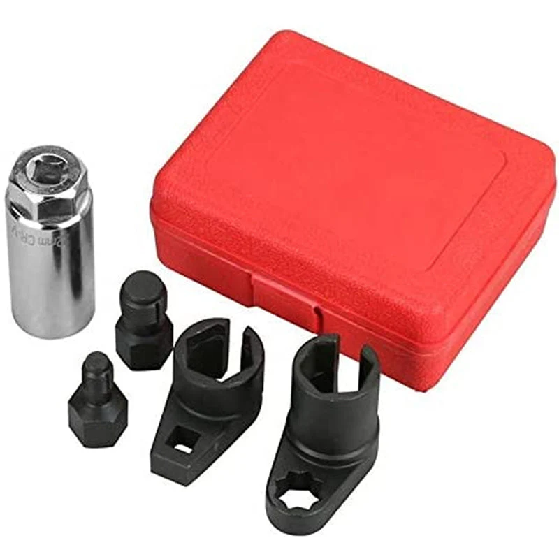 🎉Nieuwjaars Cadeau 50% KORTING!🔧5-delige Auto O2-Sensor Gereedschapsset (Offsetdopsleutel + Draadreiniger) – CR-V Staal & Compacte Koffer: Efficiënt Onderhoud Emissiecontroles! - Image 15