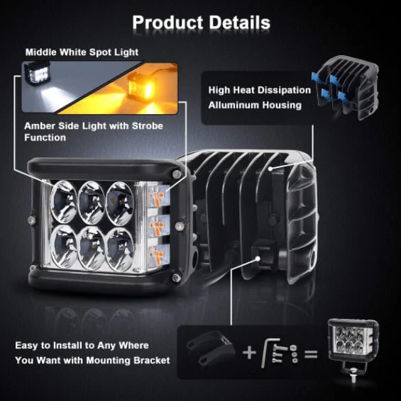 💘Valentijnsaanbieding: 50% Korting! ✨ Auto Dubbele Zijkant LED Waarschuwingslichten – Tweekleurig, Superfel & Veilig (Universeel Voor Auto’s, Vrachtwagens, Motorfietsen & Meer!) - Image 7