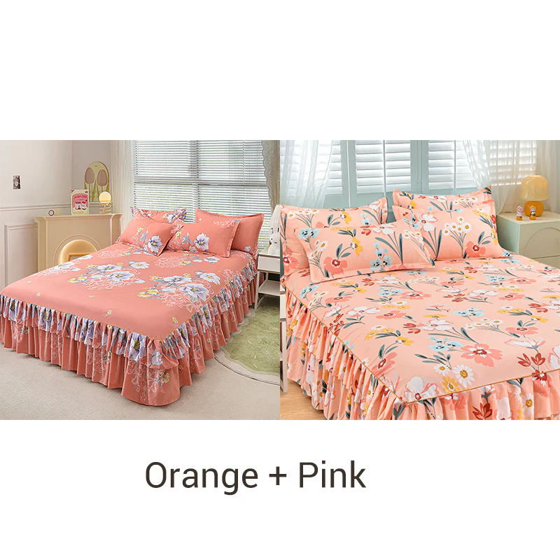 💘Valentijnsaanbieding: 50% Korting! 👑Luxe 3-Delige Bedrokset met Dubbellagse Ruches – Romantisch & Comfortabel voor Jouw Slaapkamer! - Image 12