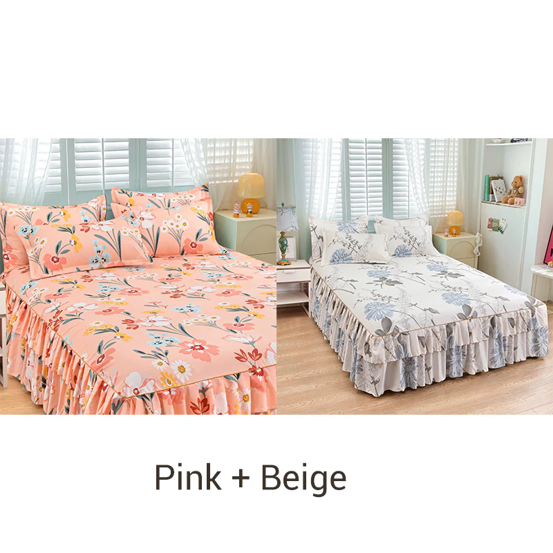 💘Valentijnsaanbieding: 50% Korting! 👑Luxe 3-Delige Bedrokset met Dubbellagse Ruches – Romantisch & Comfortabel voor Jouw Slaapkamer! - Image 14
