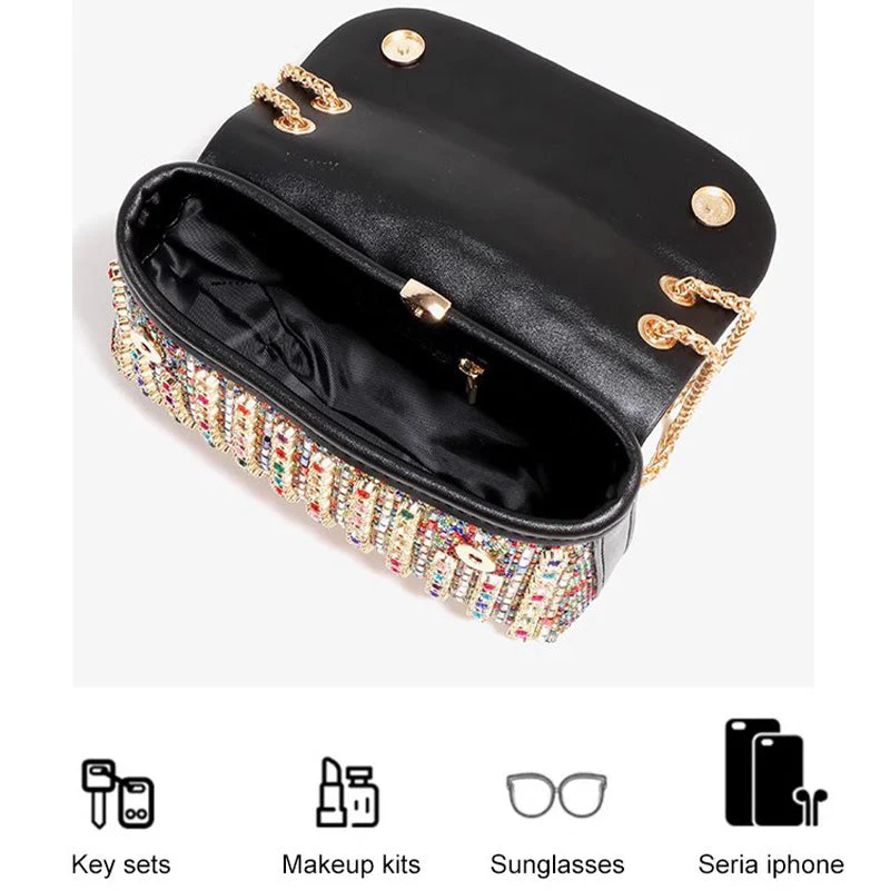 [Cadeau voor haar] Vrouwen Luxe kleurrijke strass tas - Image 11
