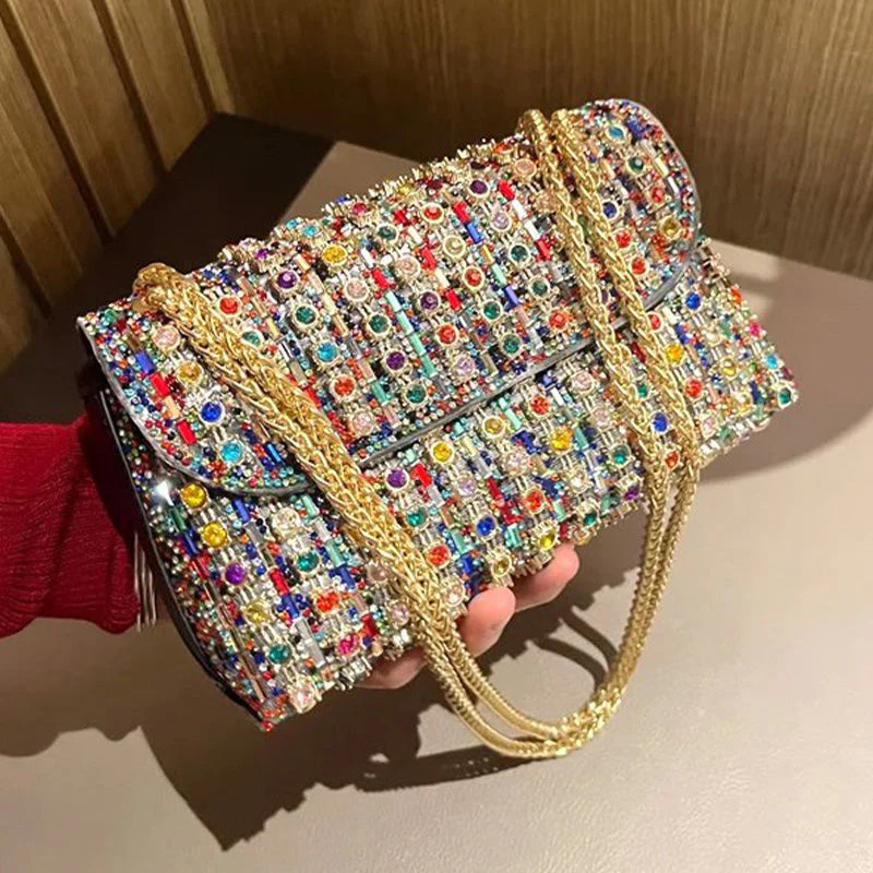 [Cadeau voor haar] Vrouwen Luxe kleurrijke strass tas - Image 12